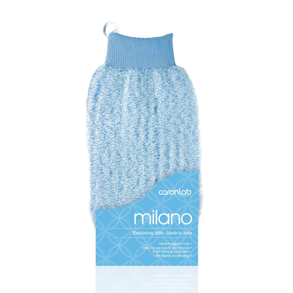 Caron Lab Milano Massage Mitt Light Blue