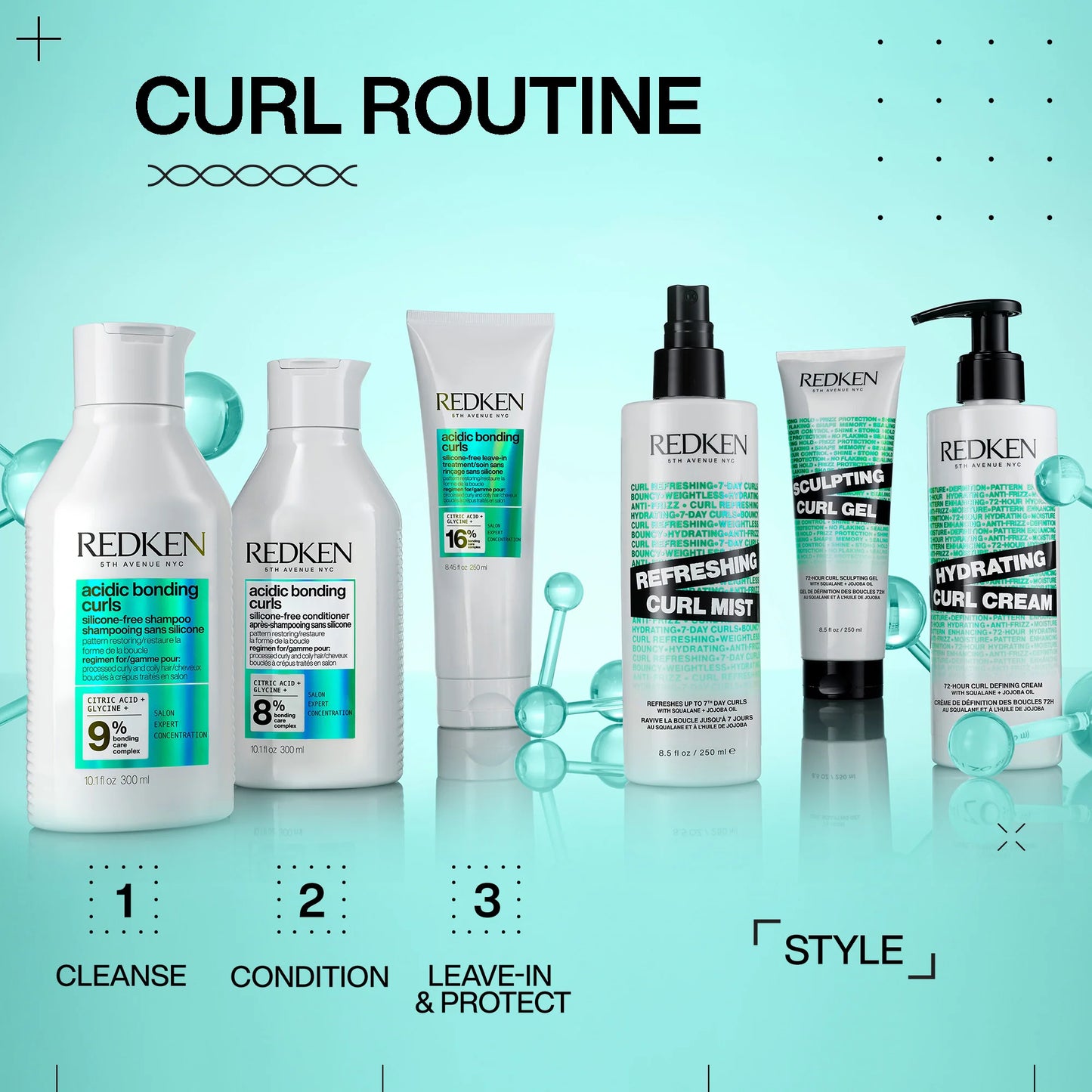 Redken Acidic Bonding Concentrate Curls Silicone Free Shampoo 1L
