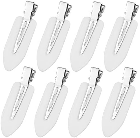 Creaseless Hair Clips White 10Pk