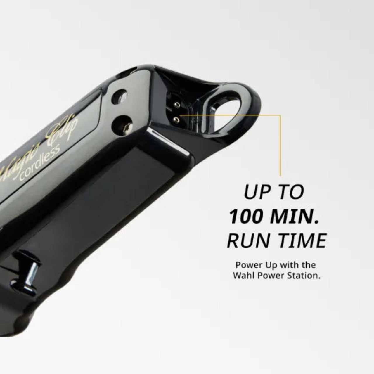 Wahl 5 Star Black Magic Clip Front View with Zero-Overlap Blades