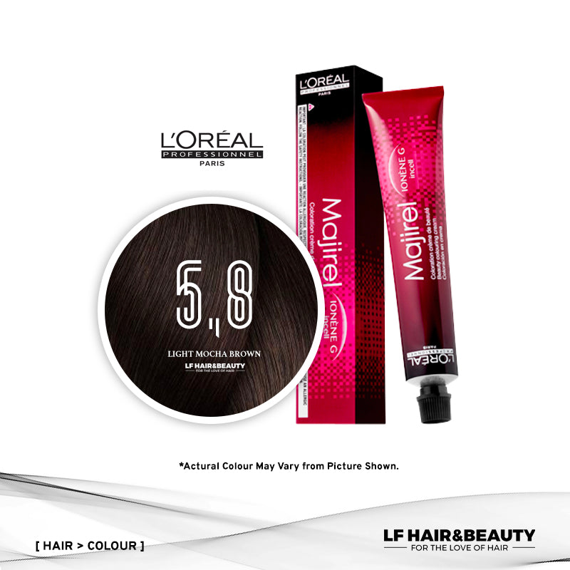 L'Oreal Majirel Permanent Hair Color 5.8 Light Mocha Brown 50ml
