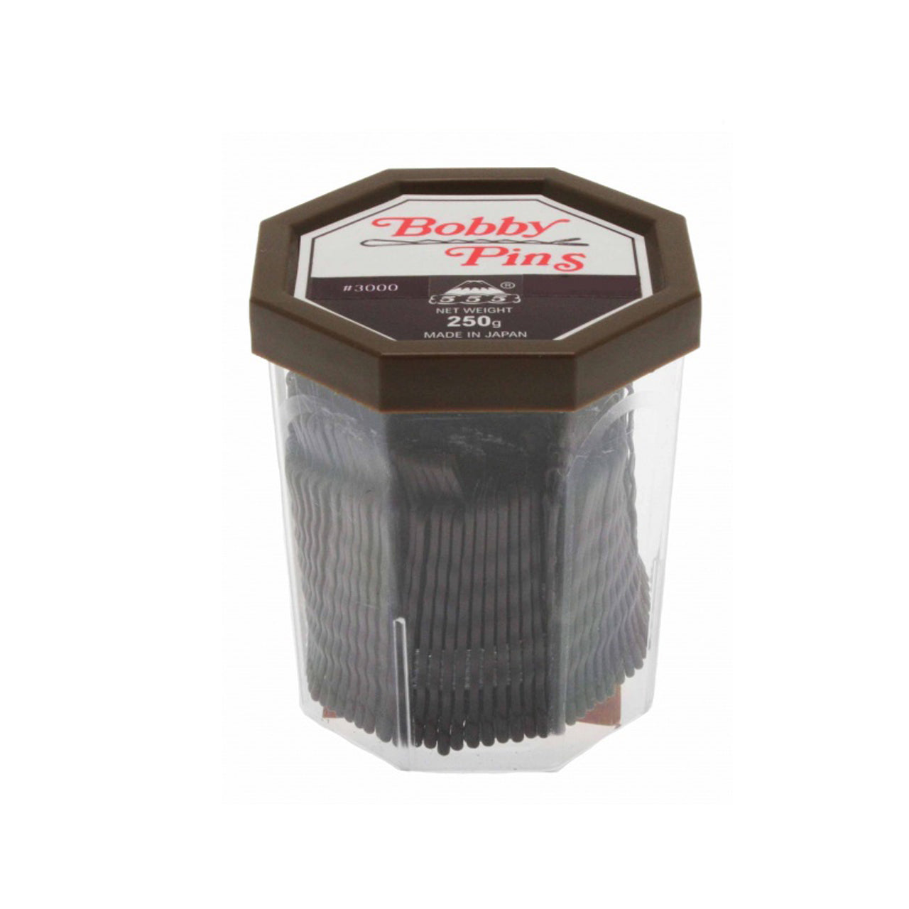 555 BOBBY PINS 2'' MAROON 250G packaging