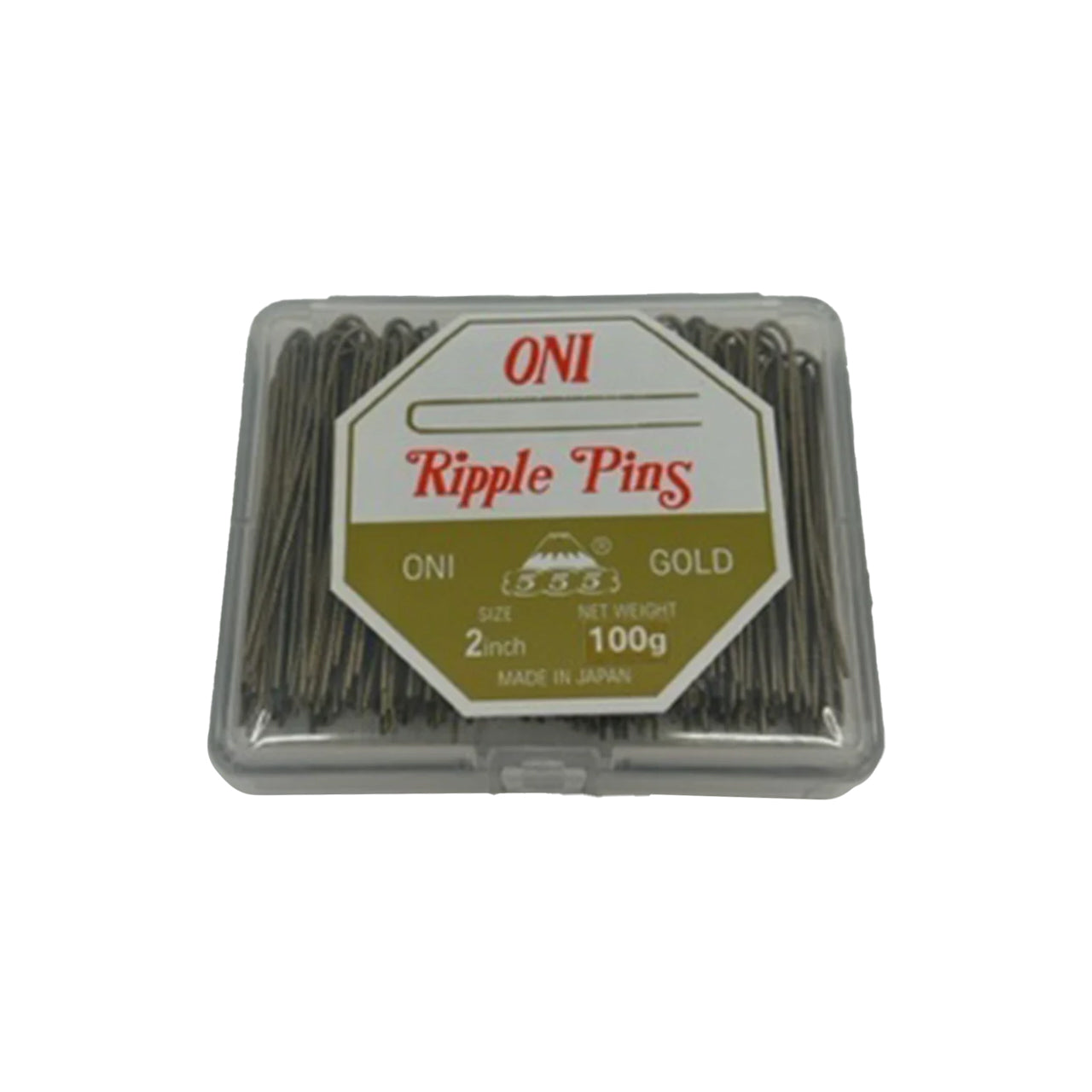 555 RIPPLE PIN 2'' GOLD 100G packaging