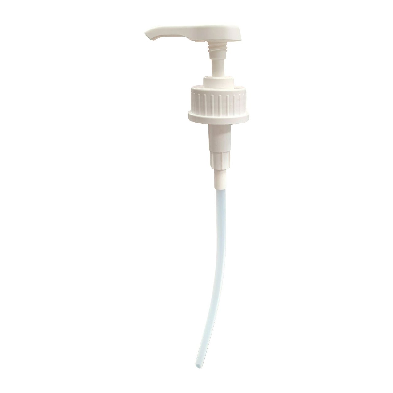 5L PUMP WHITE attached to a 5-litre bottle