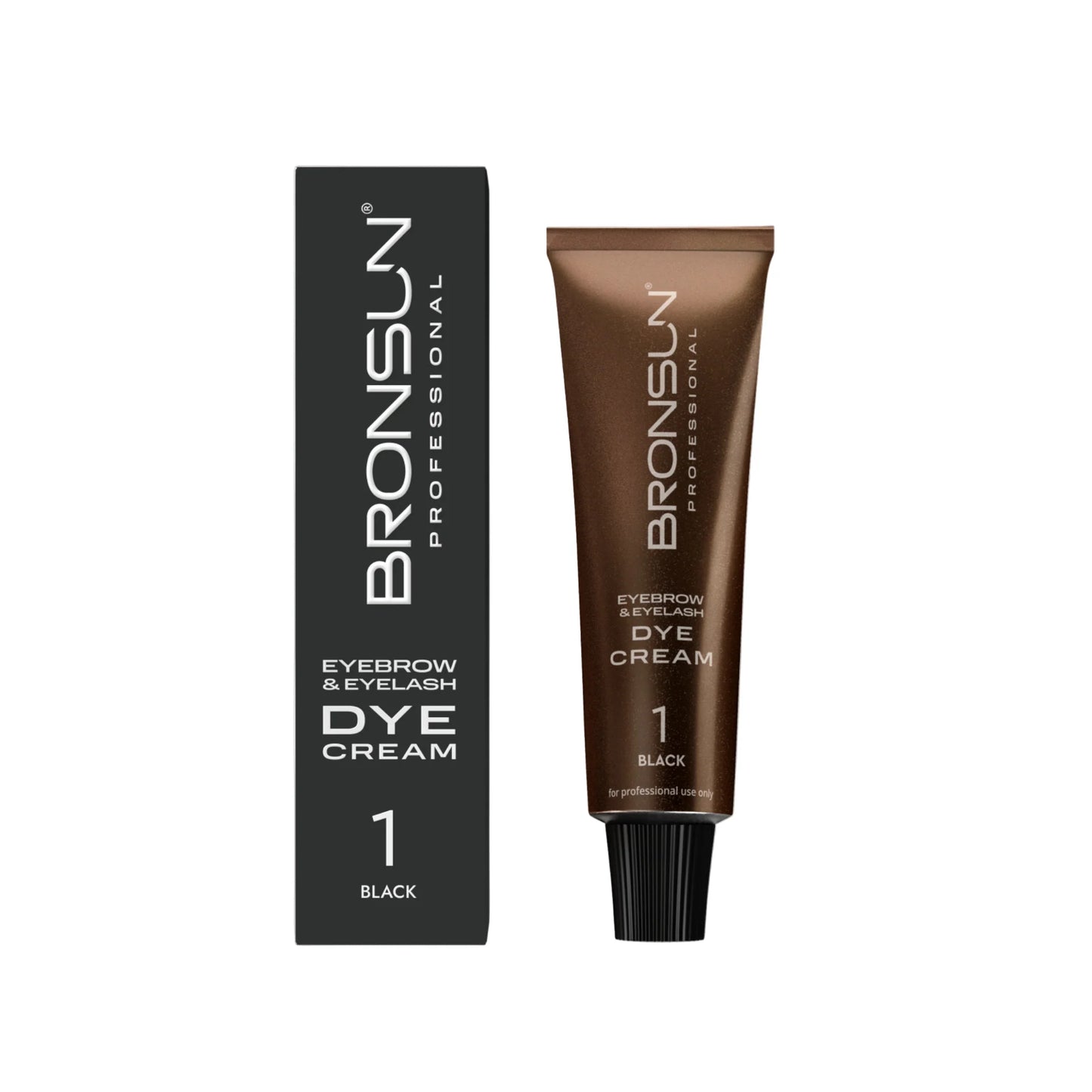 Bronsun Eyelash And Eyebrow Dye Cream 1 Black 15ml