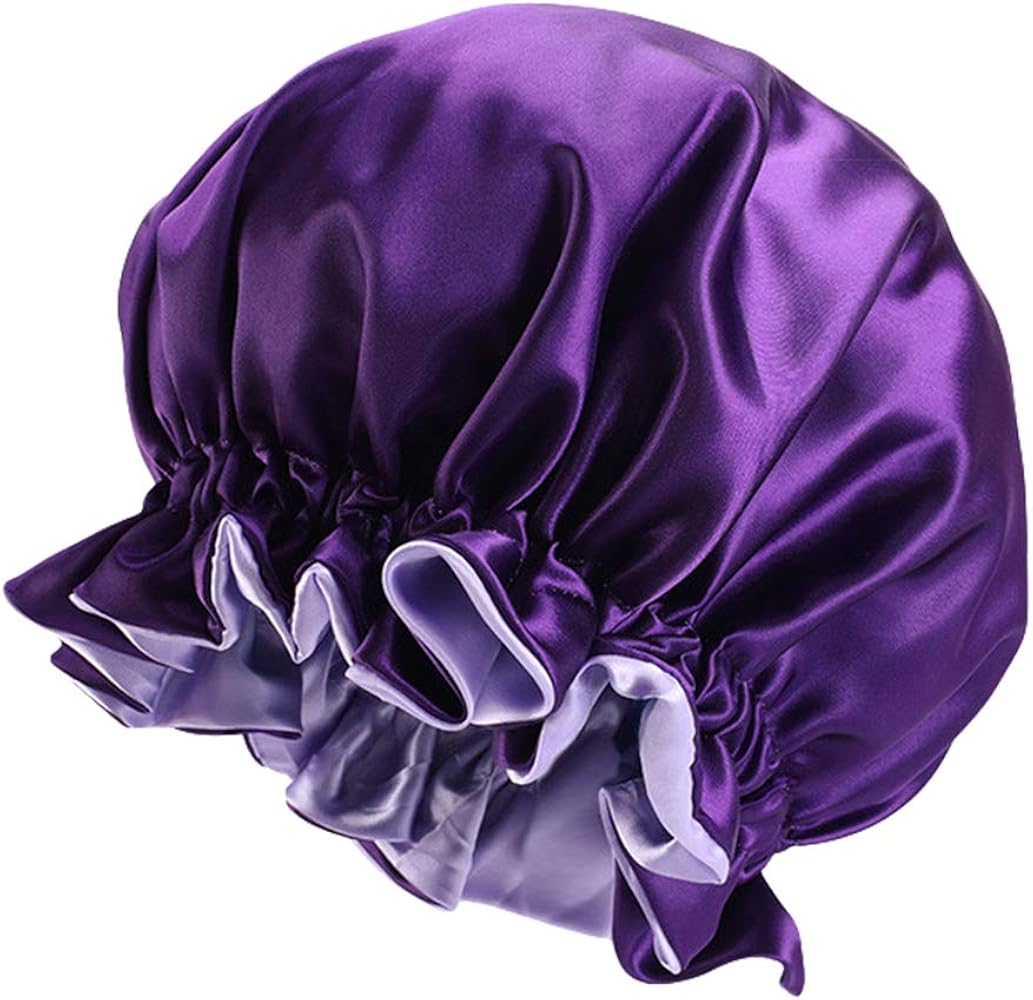 Double Layer Silk Bonnet Cap