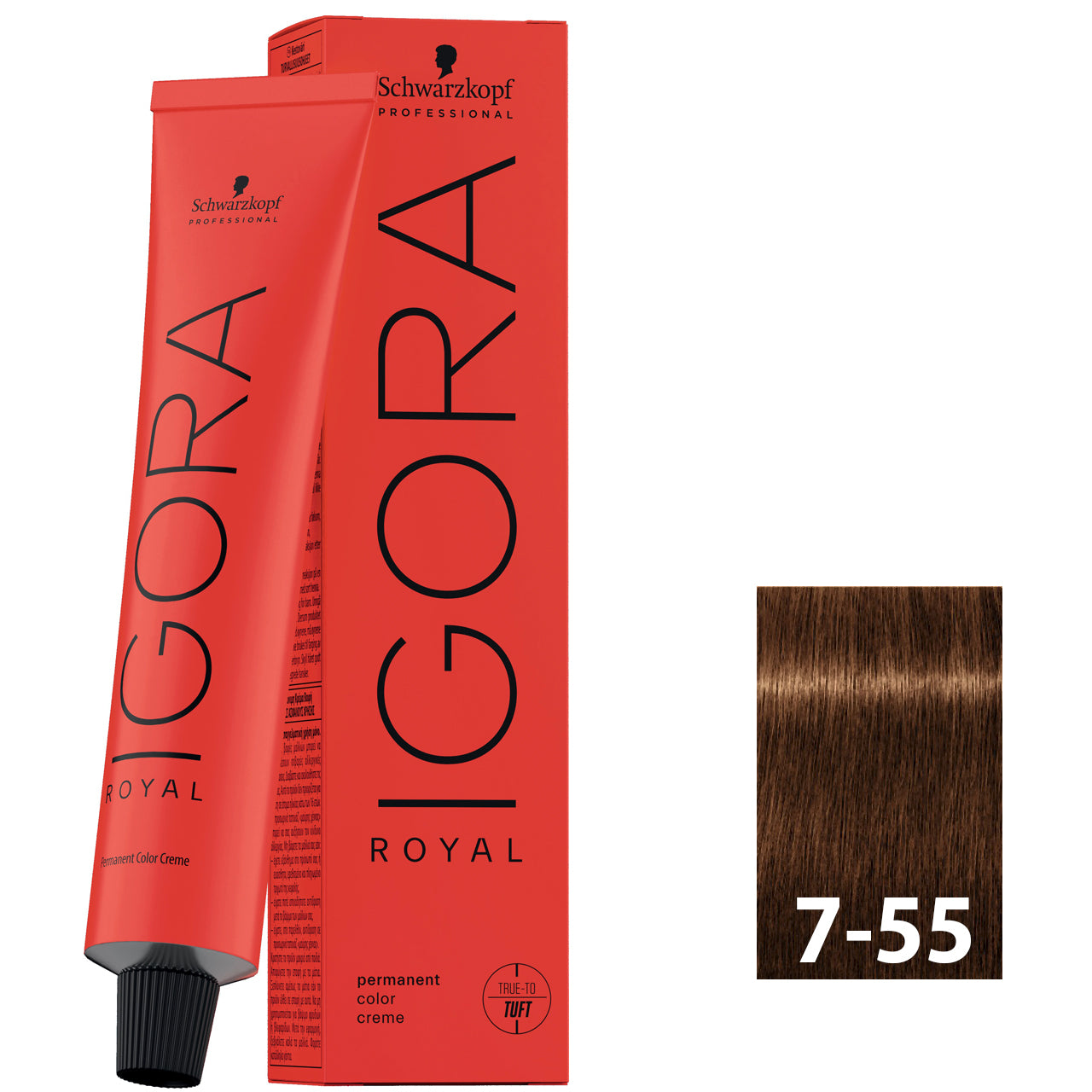 Schwarzkopf Igora Royal 7-55 60ML - Medium Blonde Gold Extra