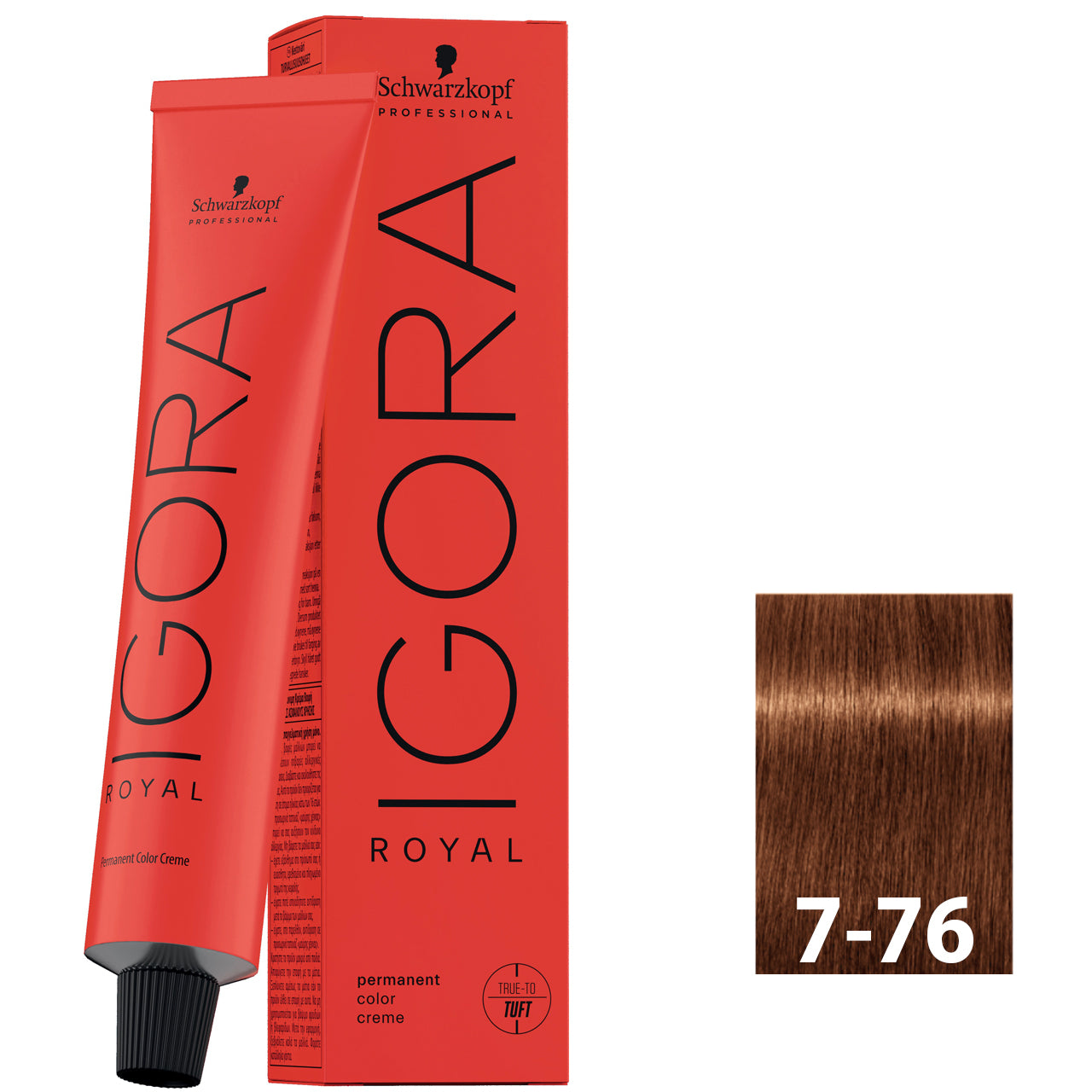 Schwarzkopf Igora Royal 7-76 60ML - Medium Blonde Chocolate Red