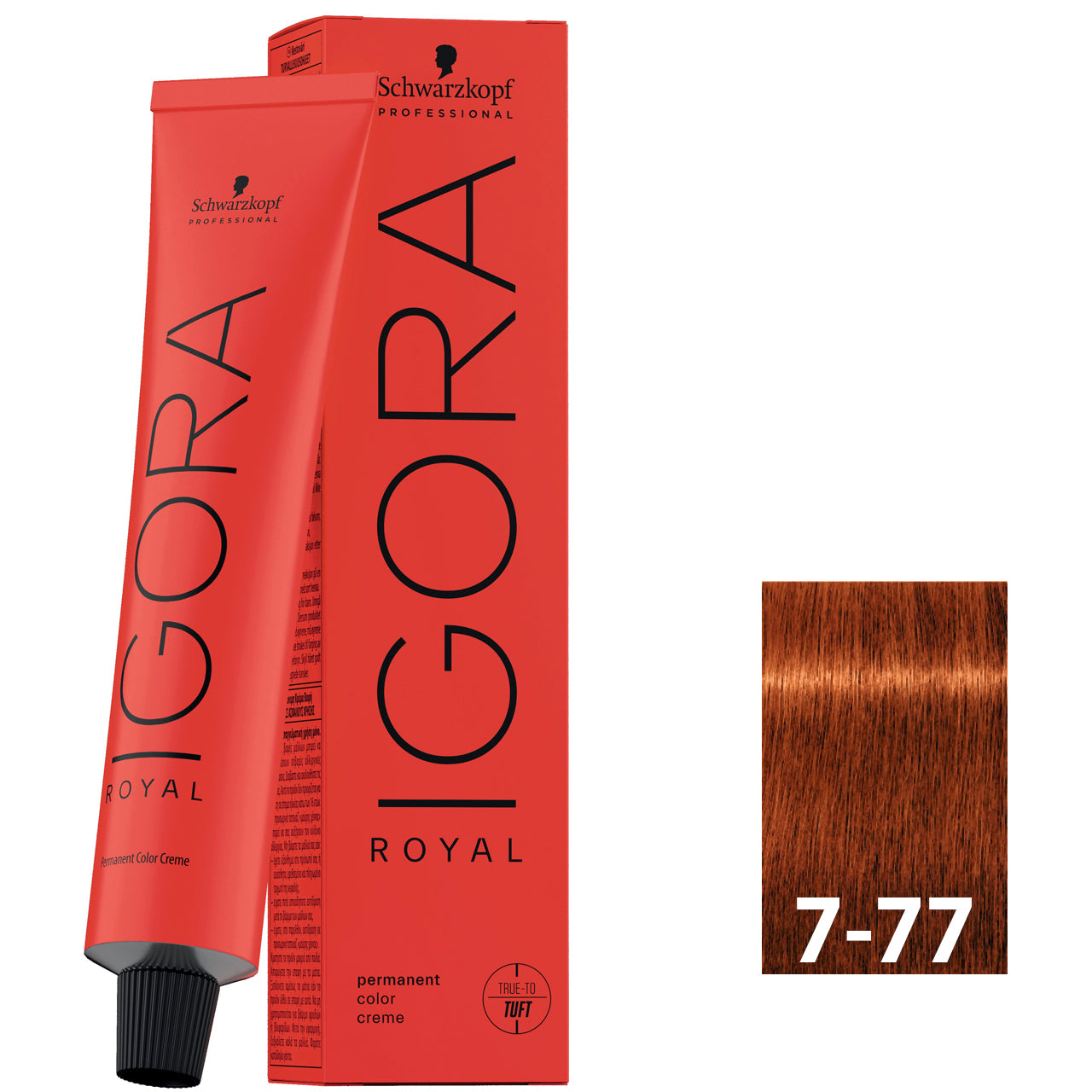 Schwarzkopf Igora Royal 7-77 60ML - Medium Blonde Copper Extra