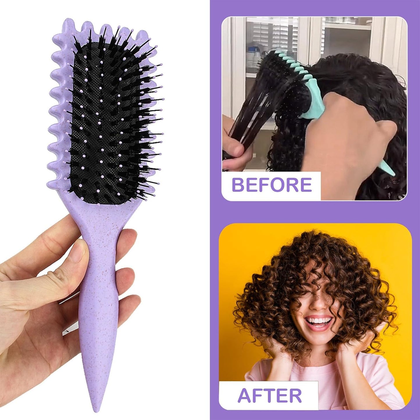 Wonder Brush Curly Brush Black