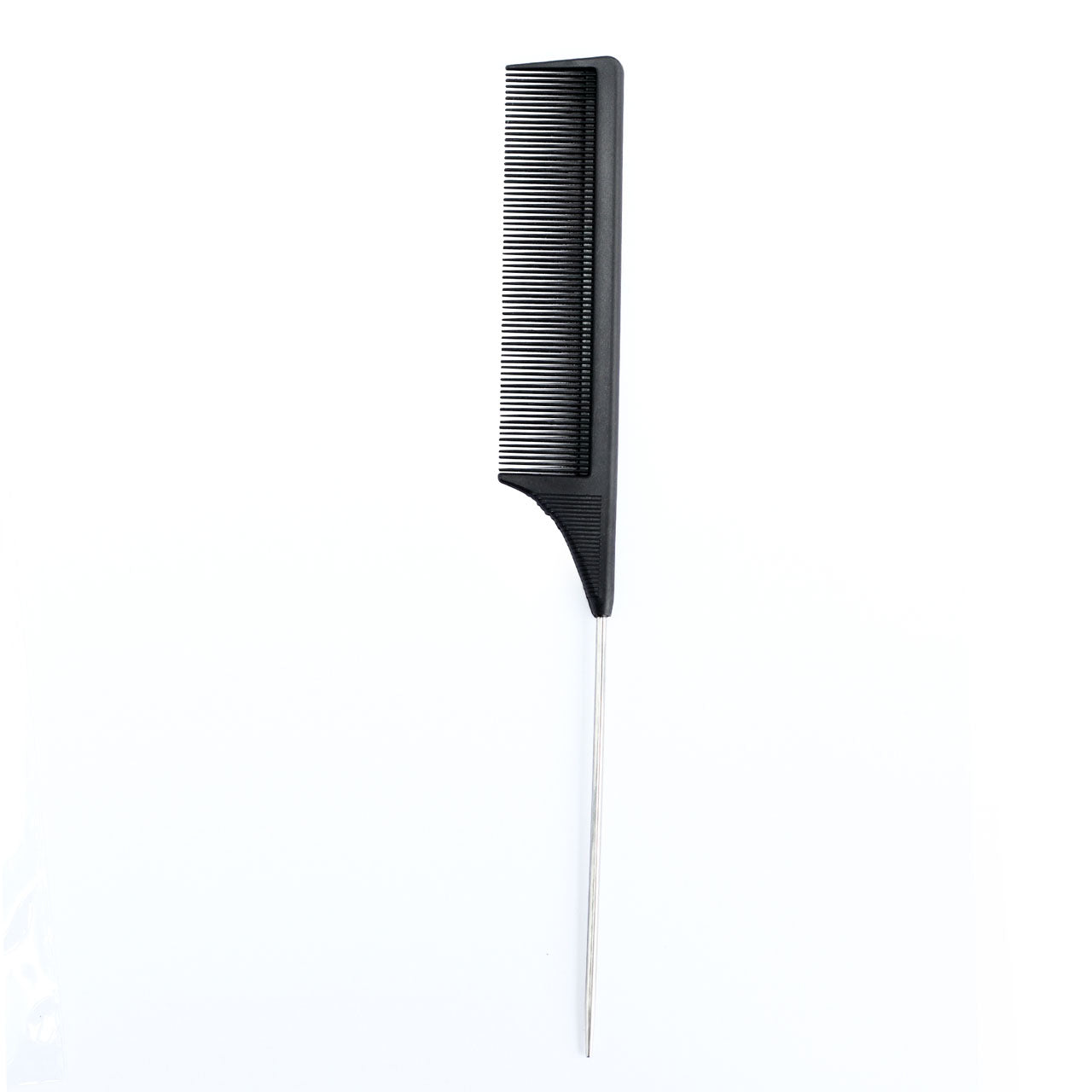 Professional Black Carbon Metal Tail Comb