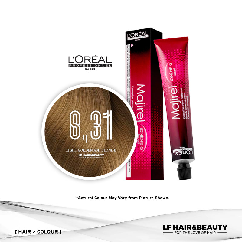 L'Oreal Majirel Permanent Hair Color 8.31 Light Golden Ash Blonde 50ml