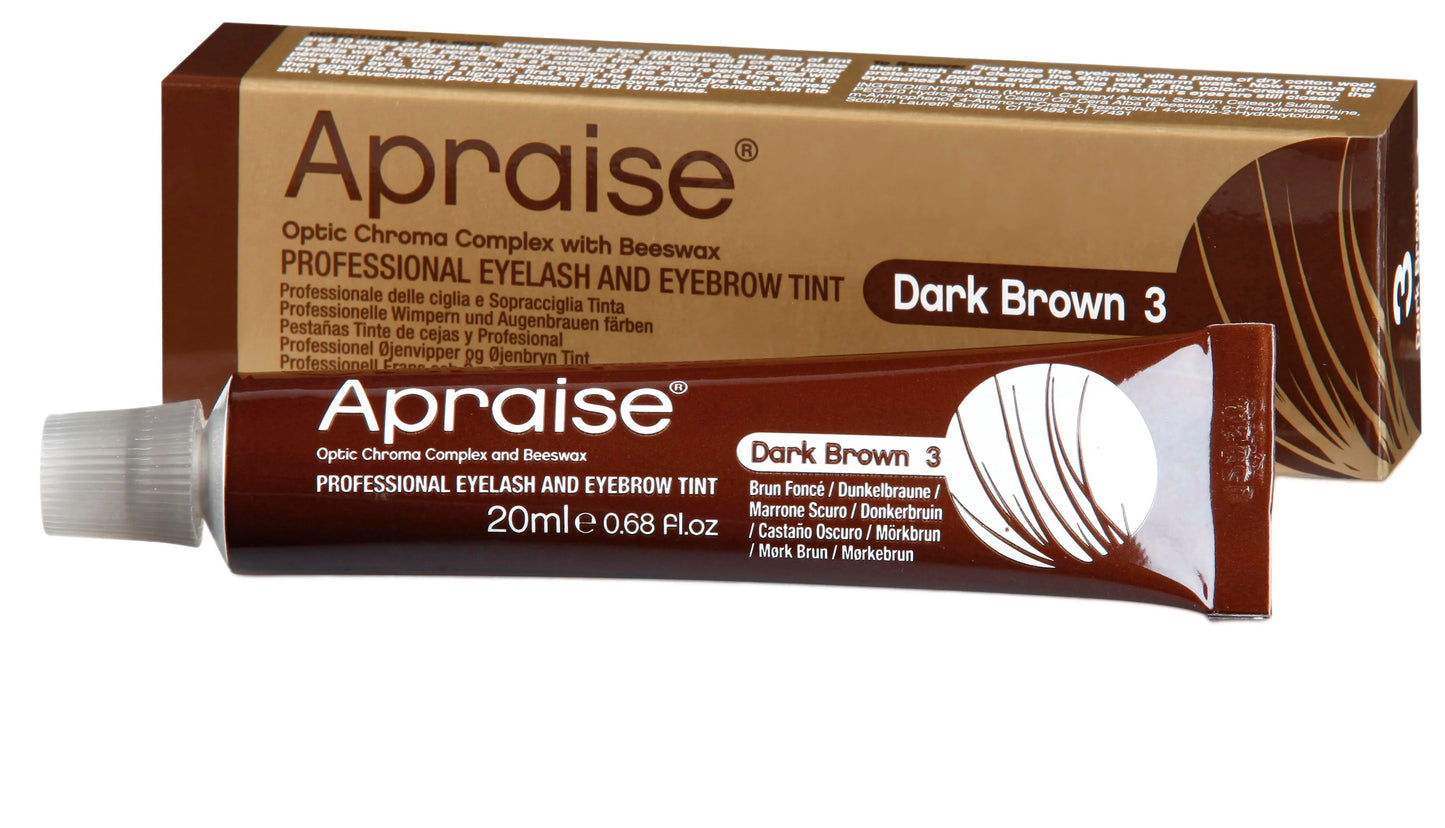 Apraise Eyelash And Eyebrow Tint 3 Dark Brown 20ml
