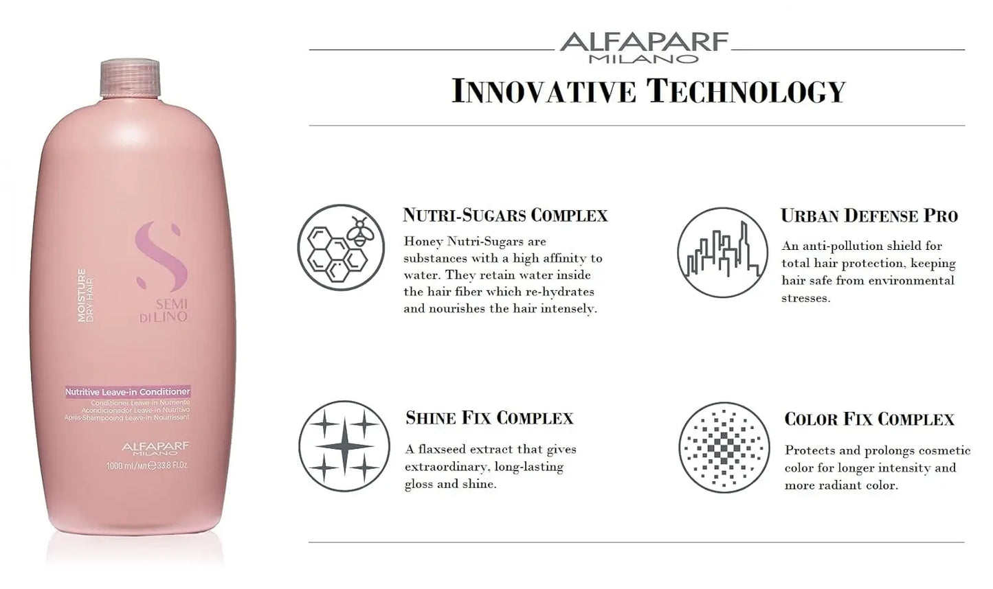 Alfaparf Milano Semi Di Lino Moisture Nutritive Leave In Conditioner 1000ML