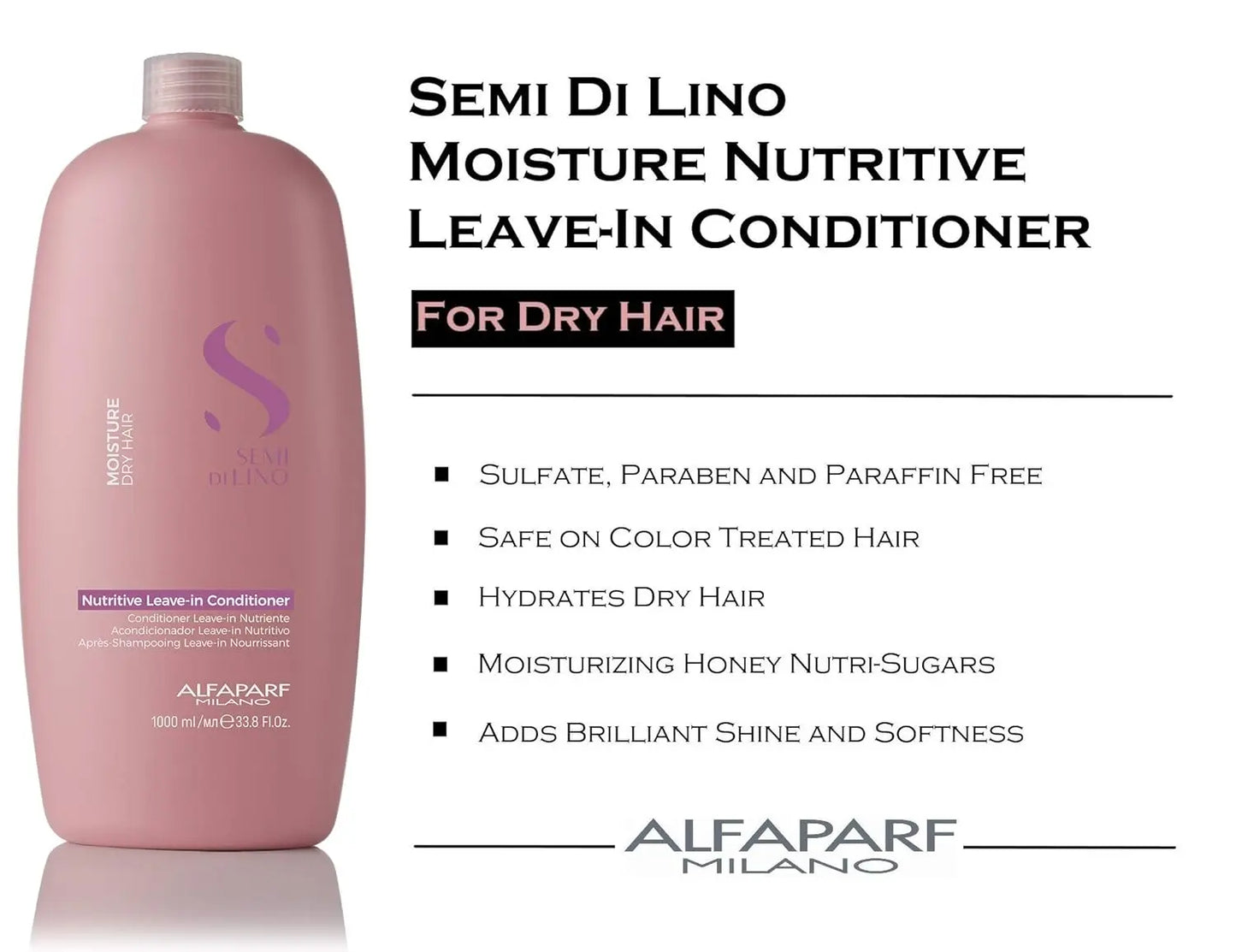 Alfaparf Milano Semi Di Lino Moisture Nutritive Leave In Conditioner 1000ML