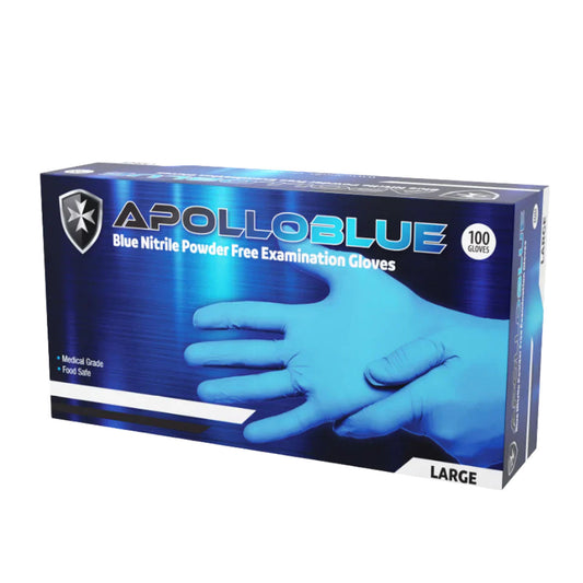 Apollo Blue Nitrile Large Gloves