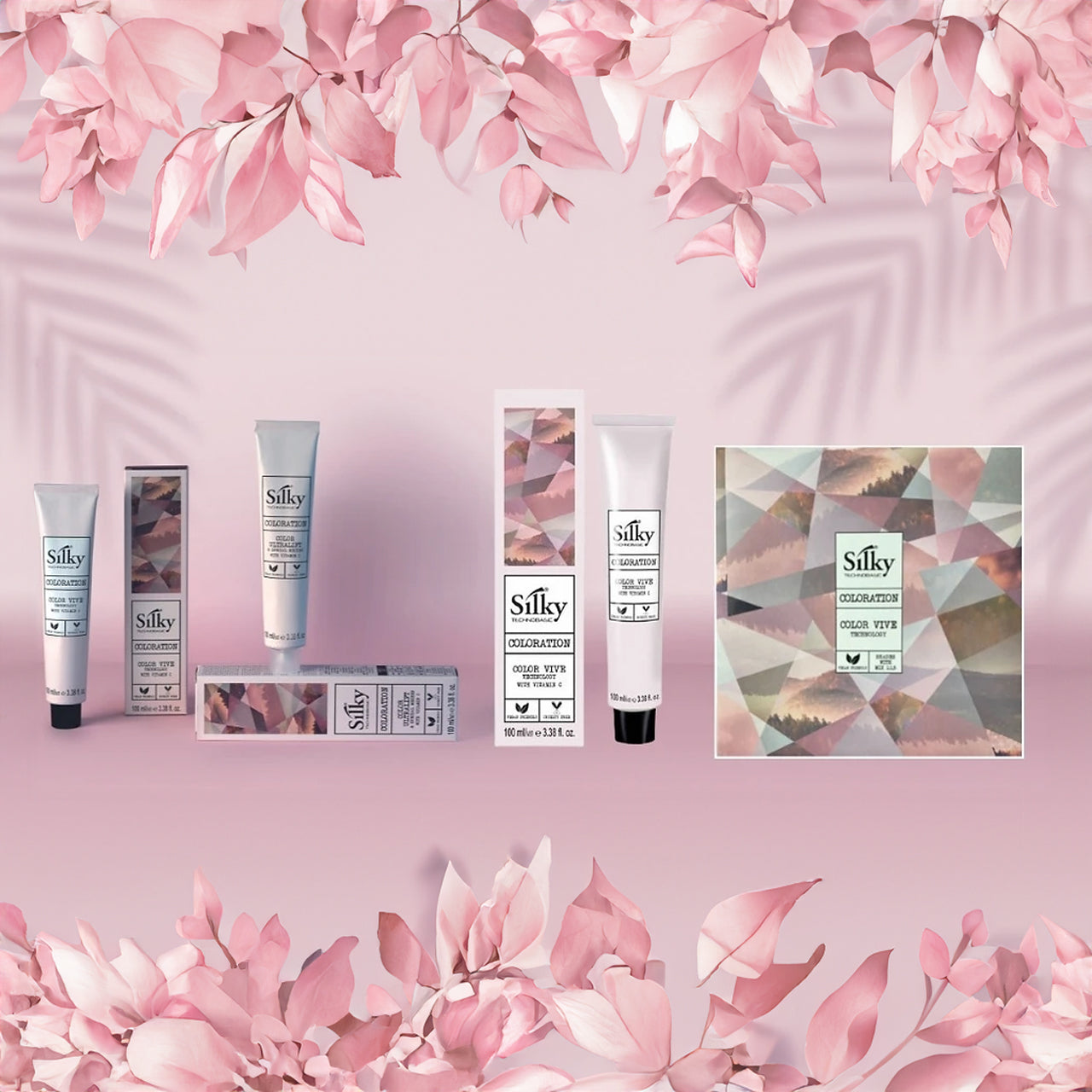 Applying SILKY COLOUR 5.74 - LIGHT CHESTNUT COPPER BROWN to hair