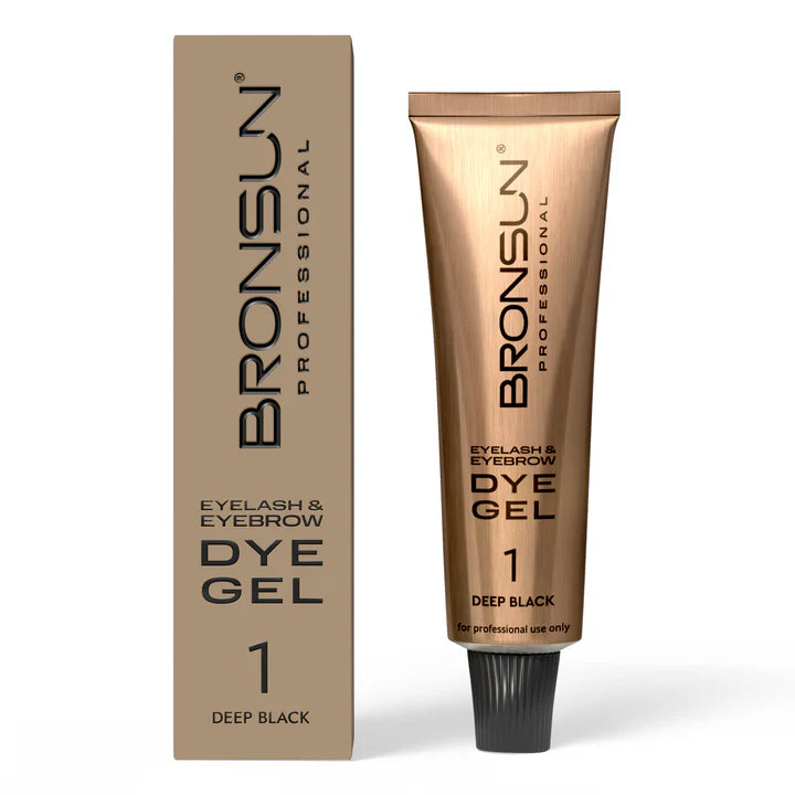 Bronsun Eyelash And Eyebrow Dye Gel 1 Deep Black 15ml
