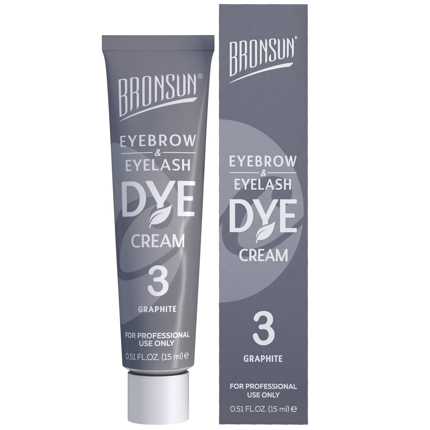 Bronsun Eyelash And Eyebrow Dye Cream 3 Graphite 15ml