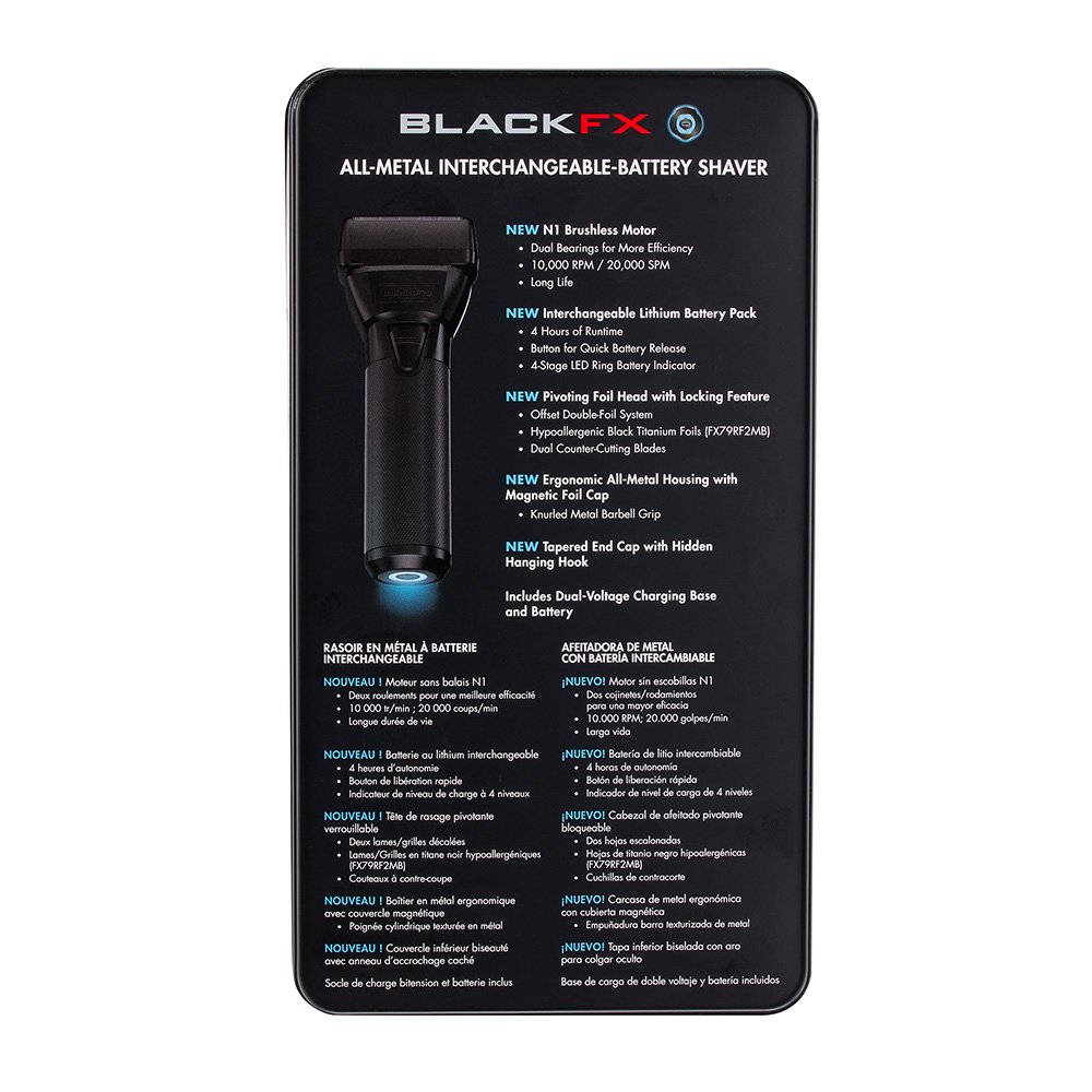 Babyliss Fxone Shaver Black