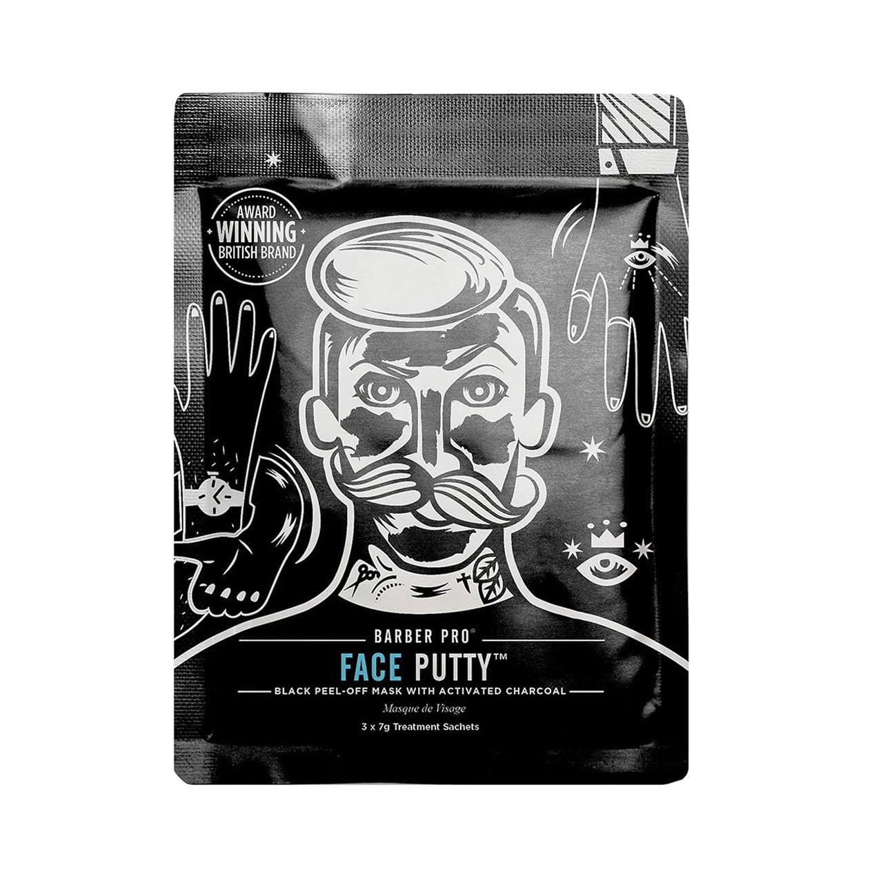 Barber Pro Face Putty Mask 3 X 7G