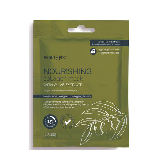 Beauty Pro Nourishing Collagen Sheet Mask With Olive Extract