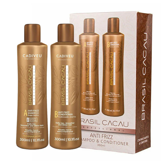 Brasil Cacau Anti Frizz Shampoo And Conditioner Duo 300ML