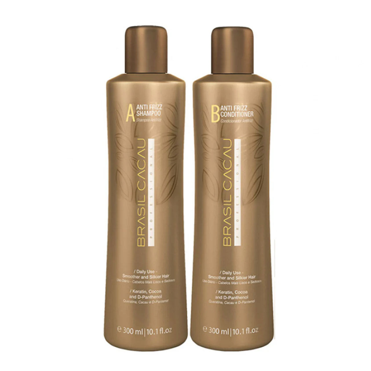 Brasil Cacau Anti Frizz Shampoo And Conditioner Duo 300ML