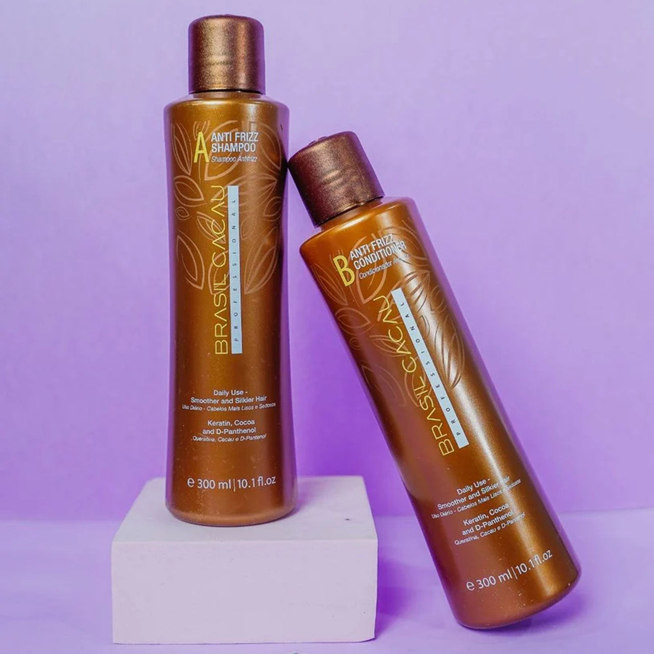 Brasil Cacau Anti Frizz Shampoo And Conditioner Duo 300ML