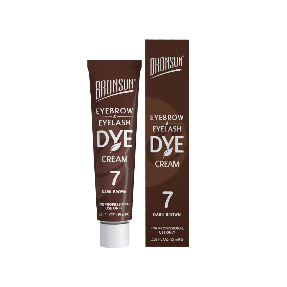 Bronsun Eyelash And Eyebrow Dye Cream 7 Dark Brown 15ml