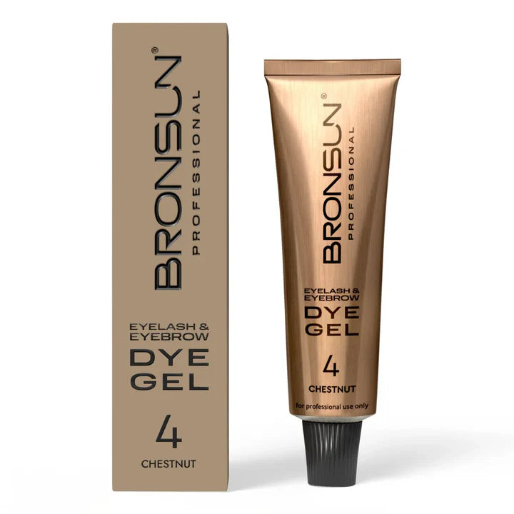 Bronsun Eyelash And Eyebrow Dye Gel 4 Chestnut 15ml