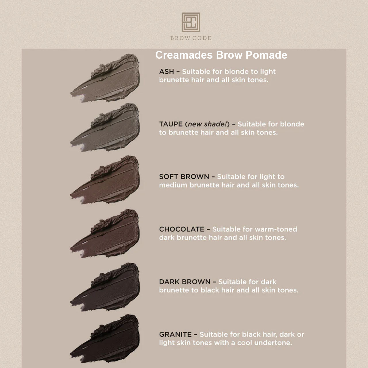 Brow Code Creamades Ash 5G