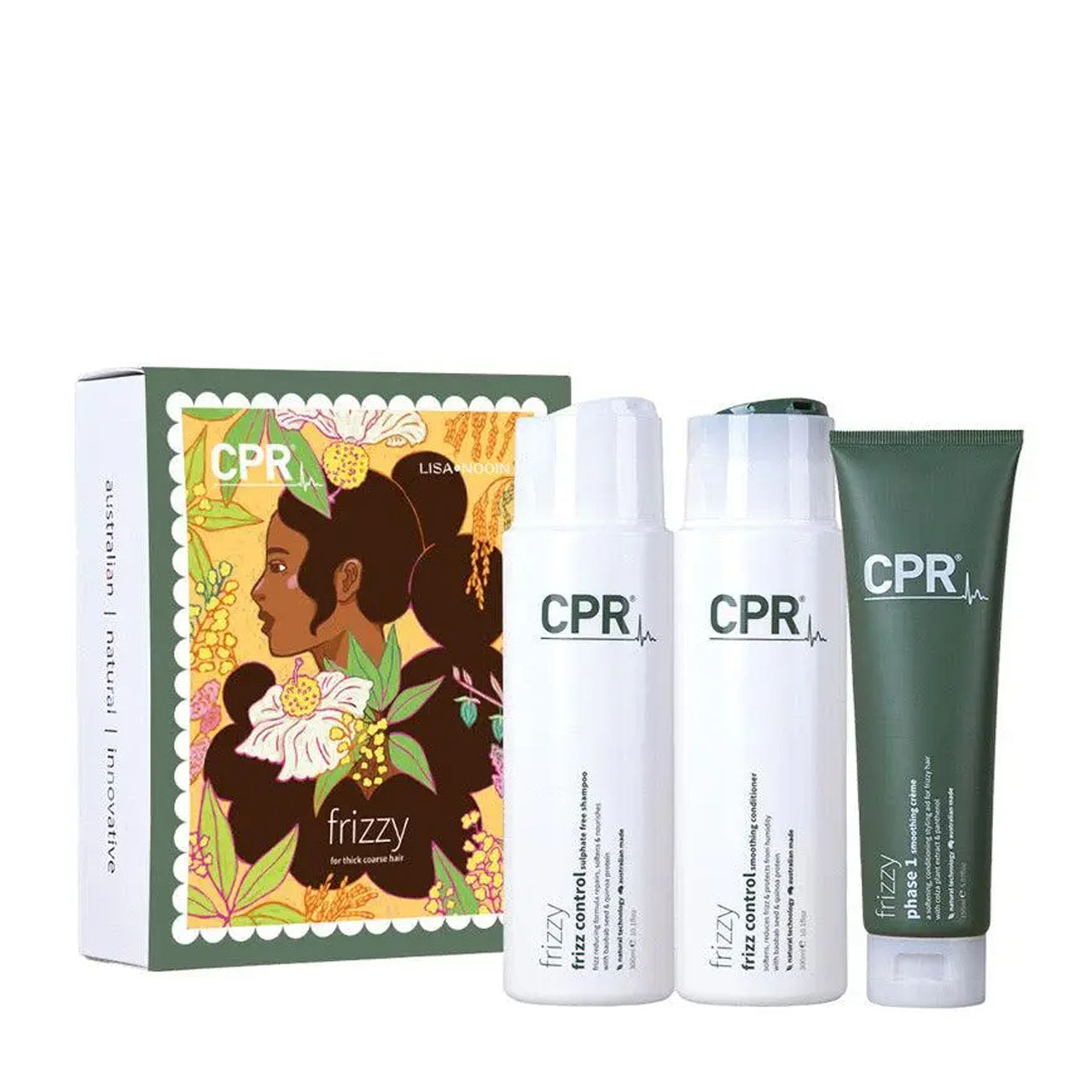 CPR Frizzy Solution Trio Pack Shampoo Conditioner 300ML Phase 1 Creme 150ML