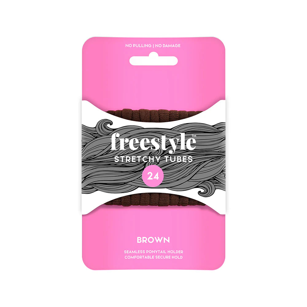 Freestyle Stretchy Tubes Brown 24Pc
