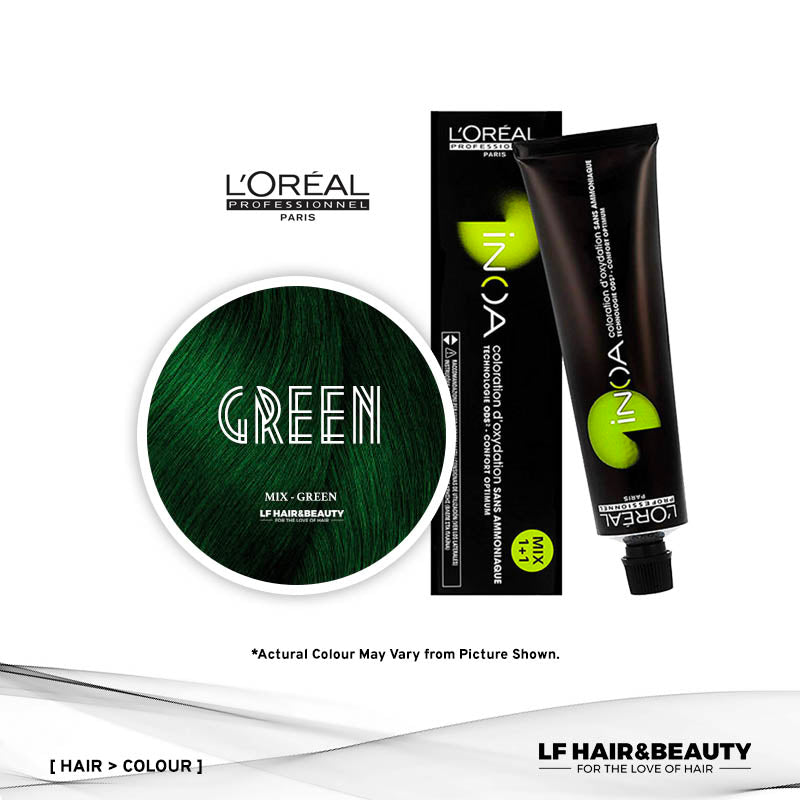 Loreal iNOA Permanent Hair Color Mix - Green 60g