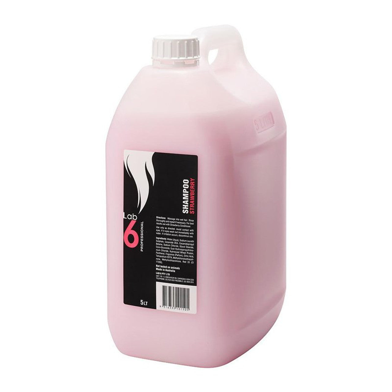 LAB6 PROFESSIONAL BERRY SHAMPOO 5L bottle front view