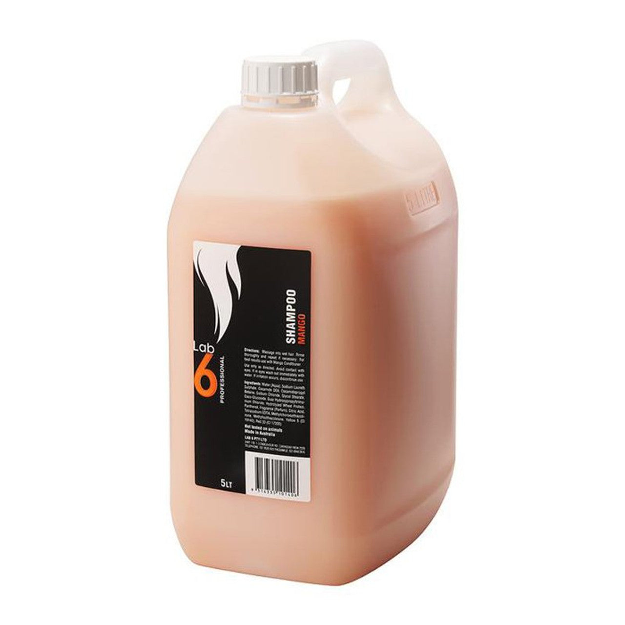 LAB6 PROFESSIONAL MANGO SHAMPOO 5L bottle front view