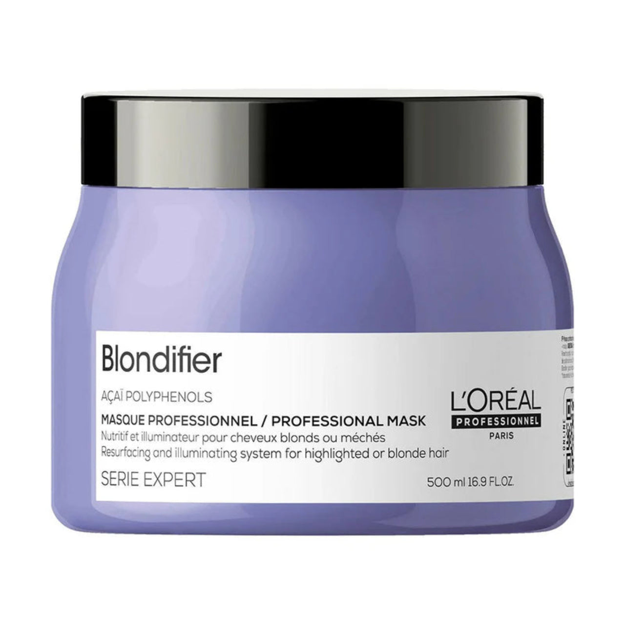 L'Oréal Professionnel Blondifier Mask 500ML professional salon size jar showing premium gold packaging