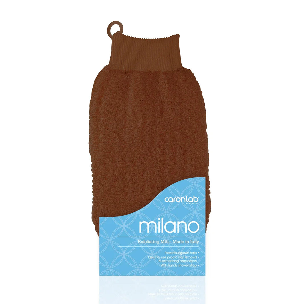 Caron Lab Milano Massage Brown Mitt