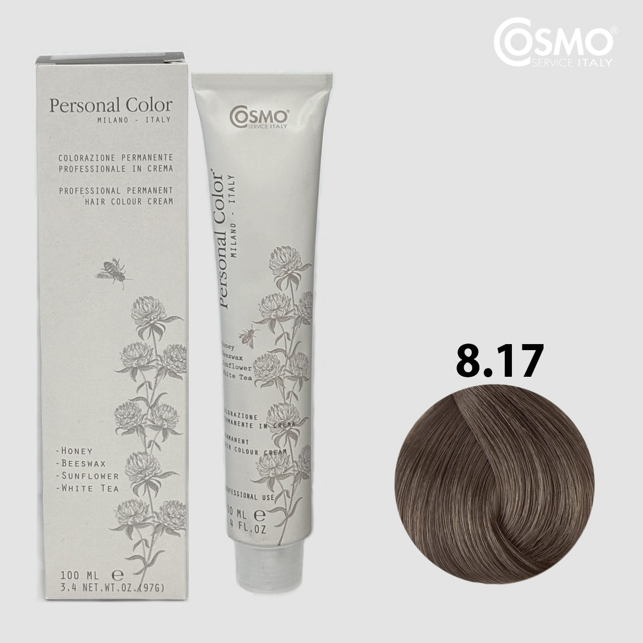 PERSONAL COLOR 8.17 - TEAK LIGHT BLONDE 100ML bottle front view
