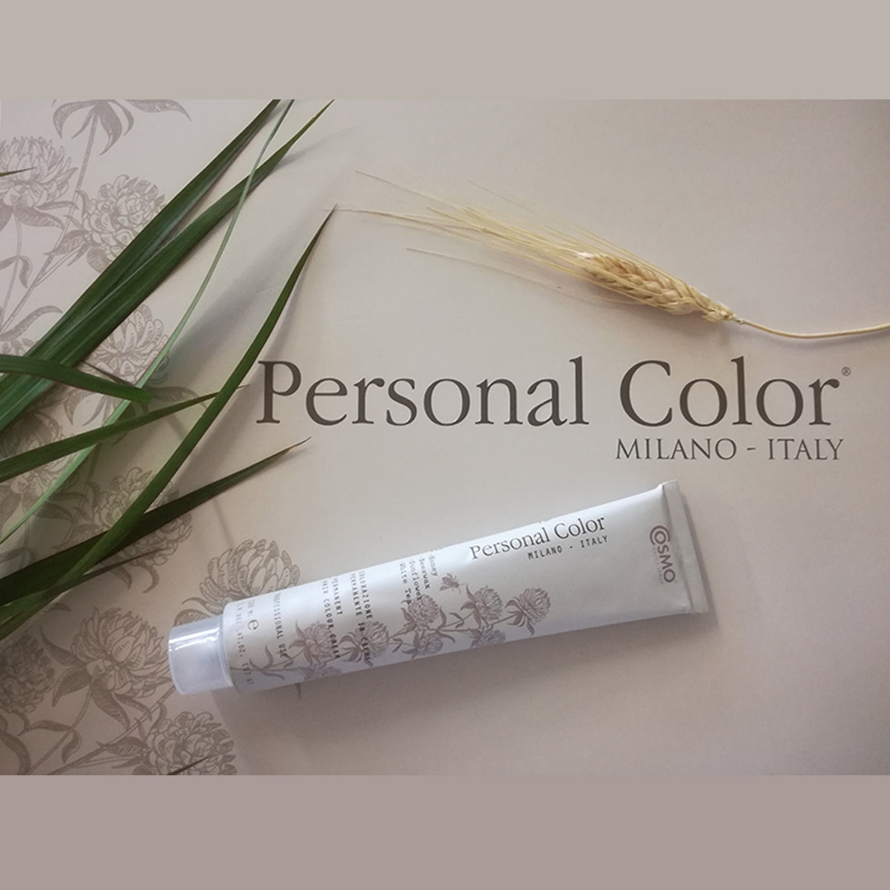 PERSONAL COLOR HAIR CHART displaying a full range of hair dye shades