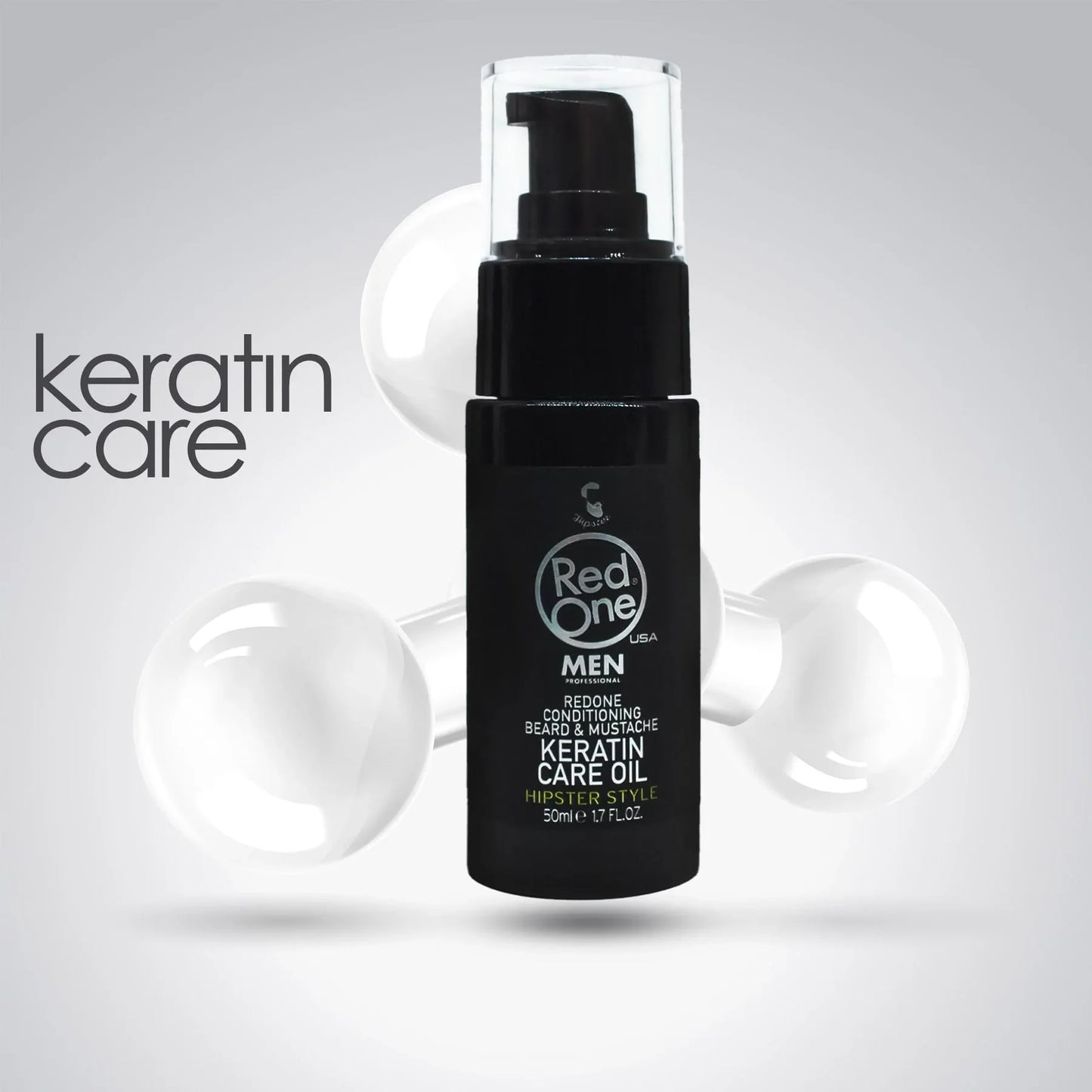 Redone Conditioning Beard And Mustache Keratin Care Oil Hipster Style 50ml