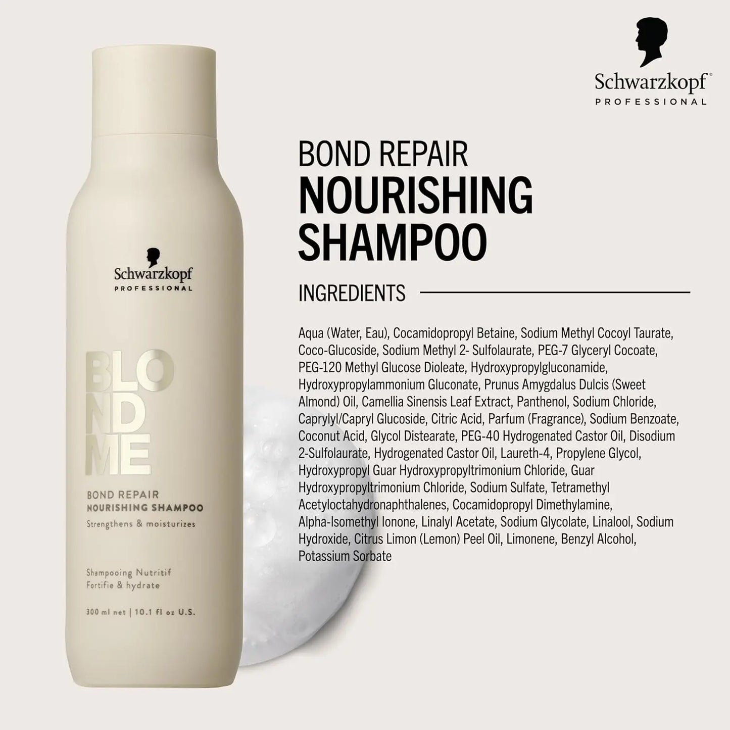 Schwarzkopf Blondme Bond Repair Nourishing Shampoo 300ml