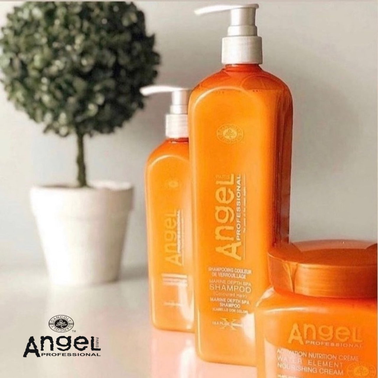 Smooth and hydrated hair after using ANGEL PROFESSIONAL Marine Depth Spa Conditioner