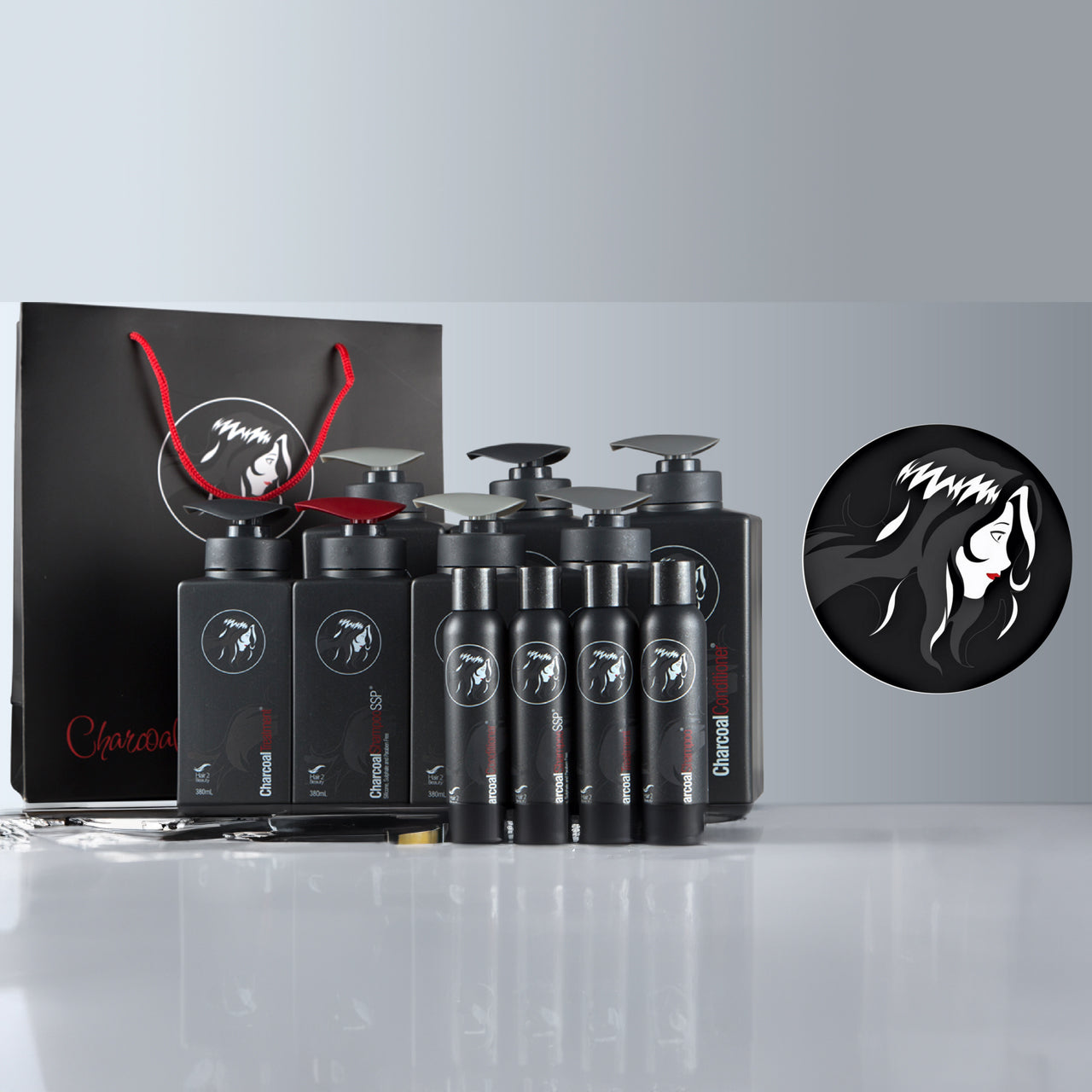 Soft and smooth hair after using H2B CHARCOAL TREATMENT