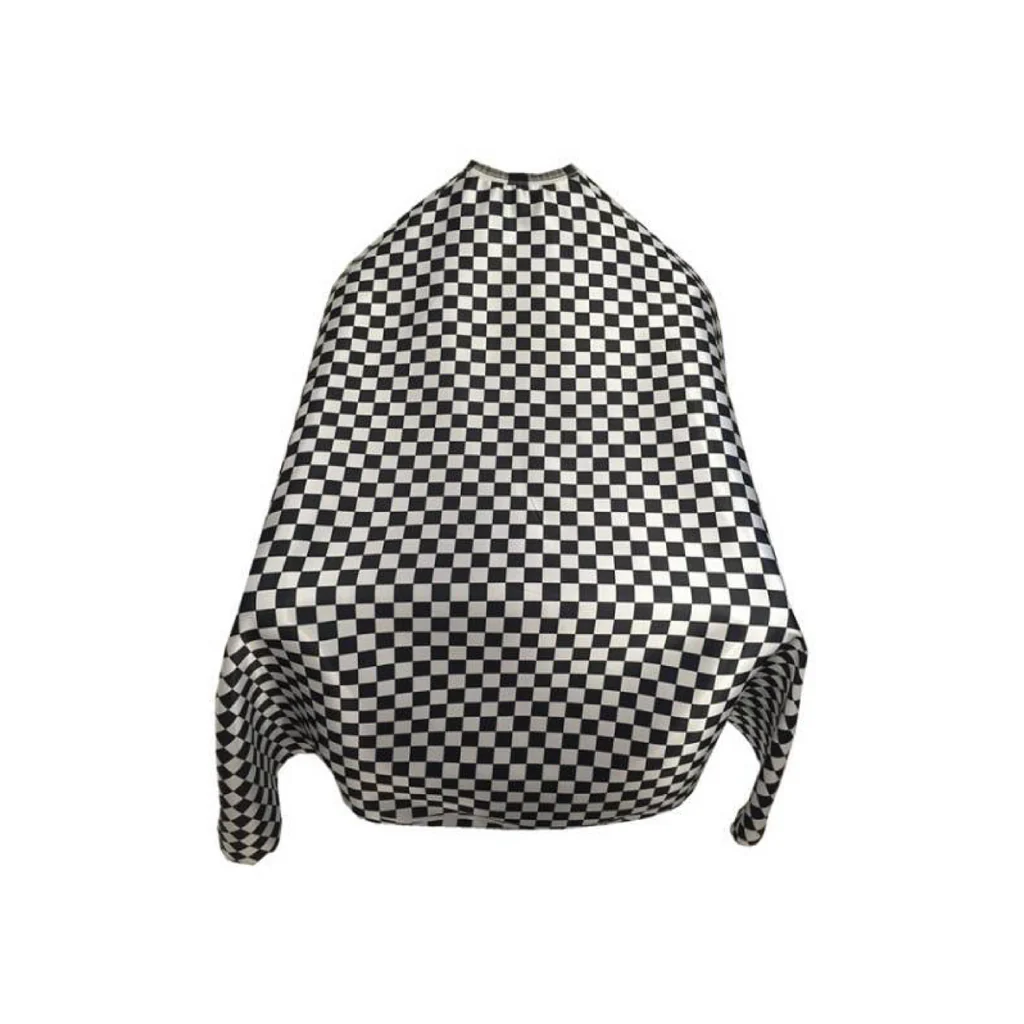 Black And White Checker Barber Cape