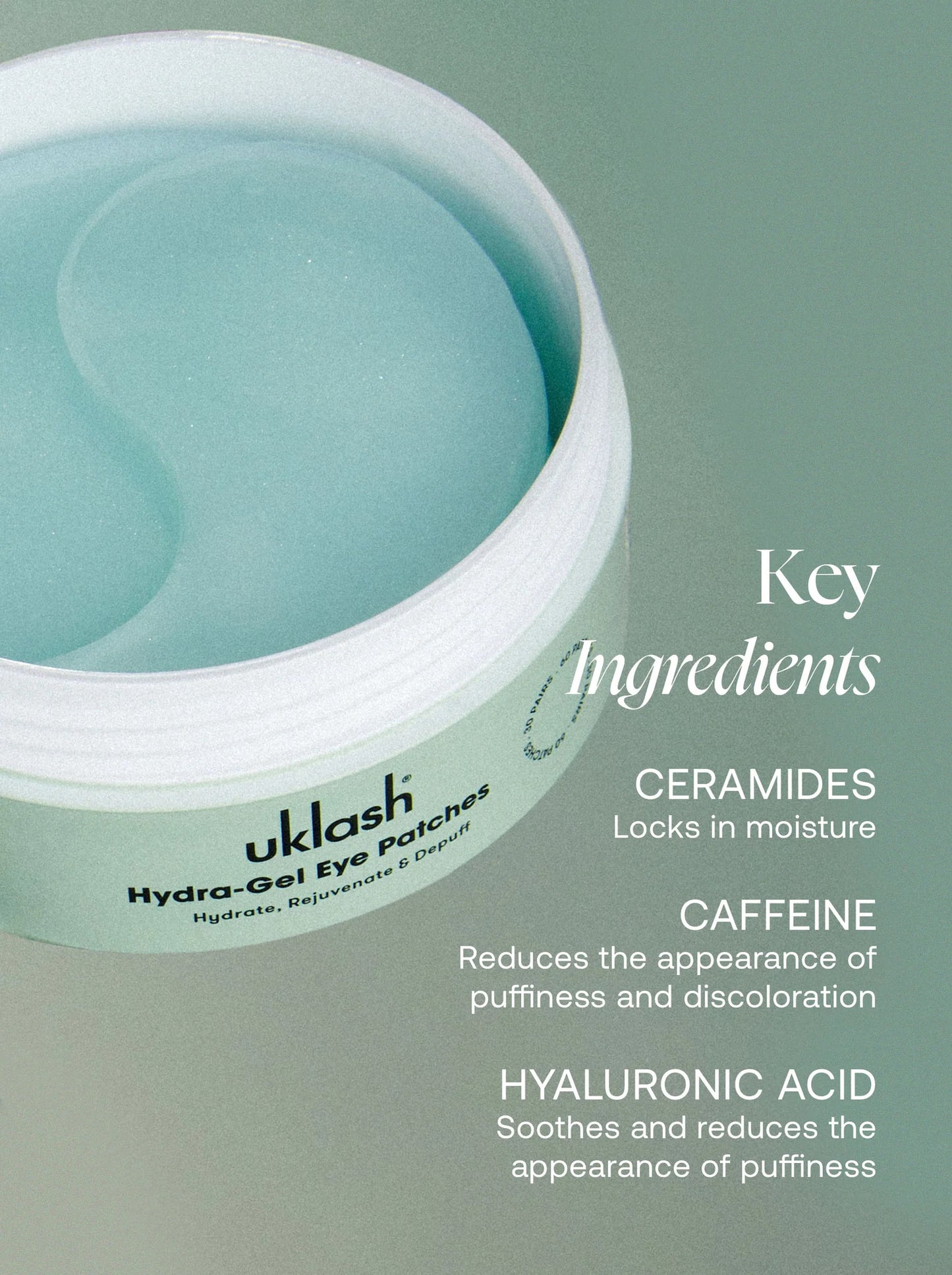 Uklash Hydra Gel Eye Patches Rejuvenates & Restores Under Eyes