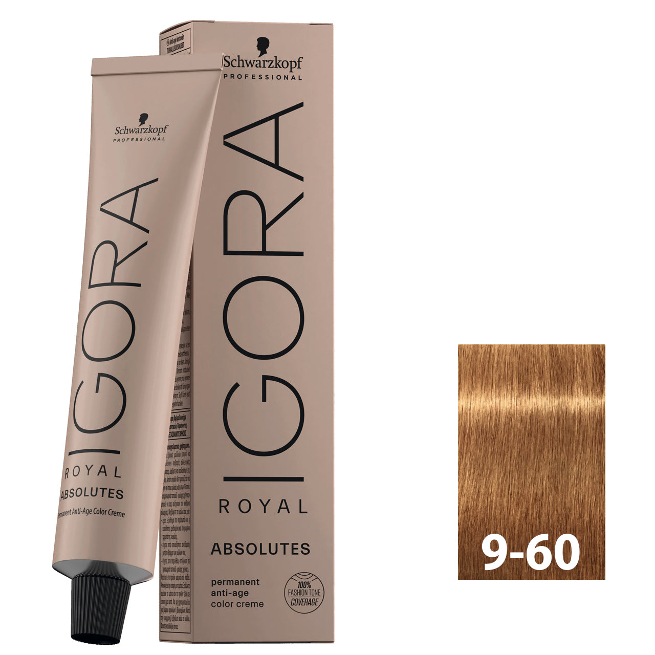 Very light blonde chocolate hair after using SCHWARZKOPF IGORA ROYAL ABSOLUTES 9-60