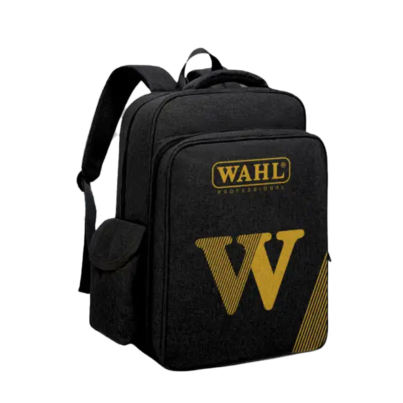 Wahl Professional Black and Golden Backpack with Wahl Logo