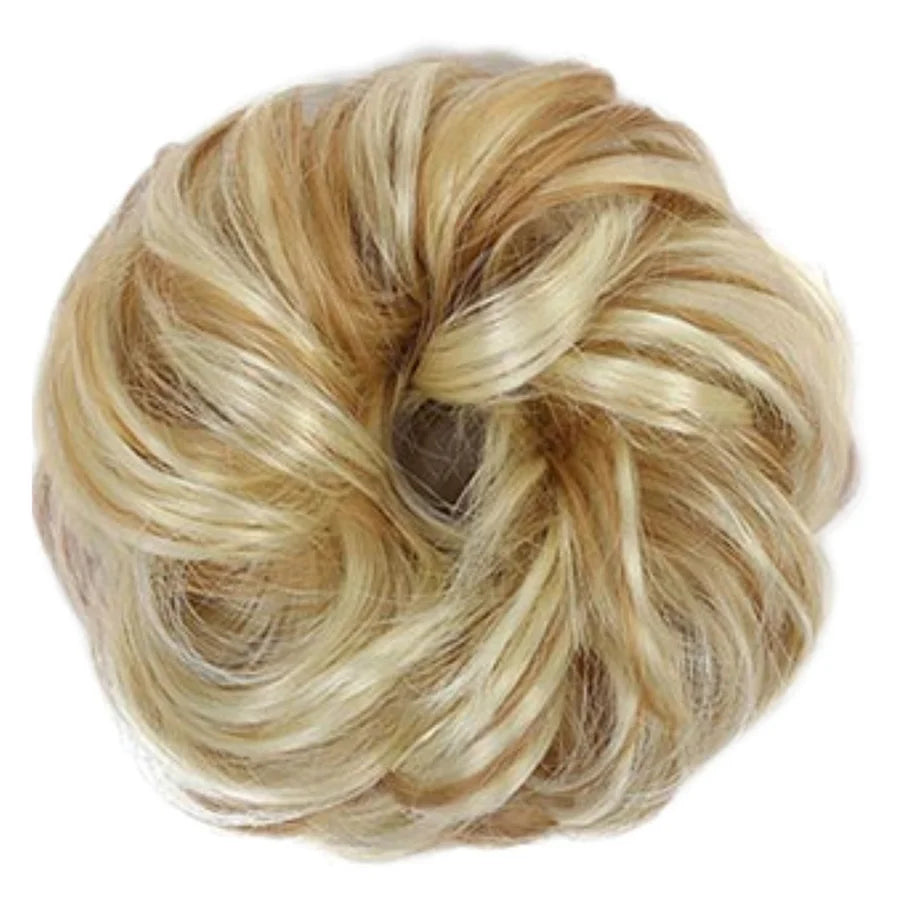 Messy Hair Bun Blonde
